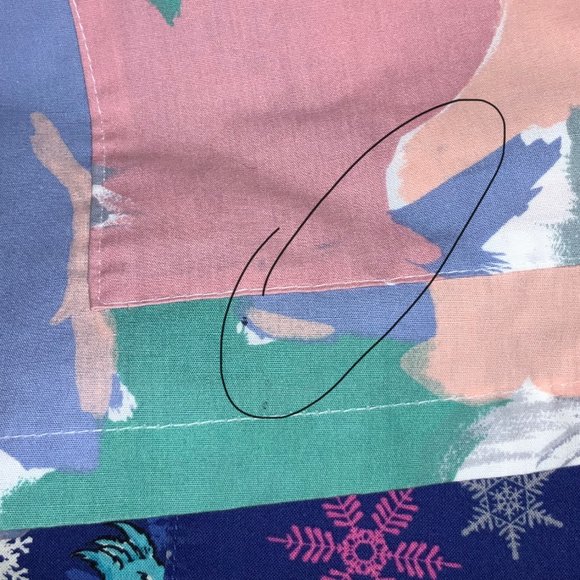 Angelica Print Scrub Top Blue, Pink, Green, White Size 38-40 - Picture 9 of 10